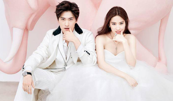 “白夜夫婦”時尚新娘封面大片 夢幻甜美顏值逆天