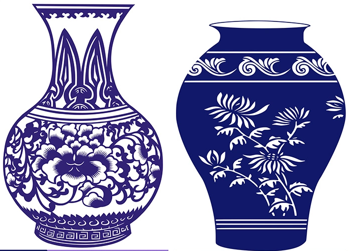 15款古典匠心啟航閱讀青花瓷圖案剪紙藝術(shù)