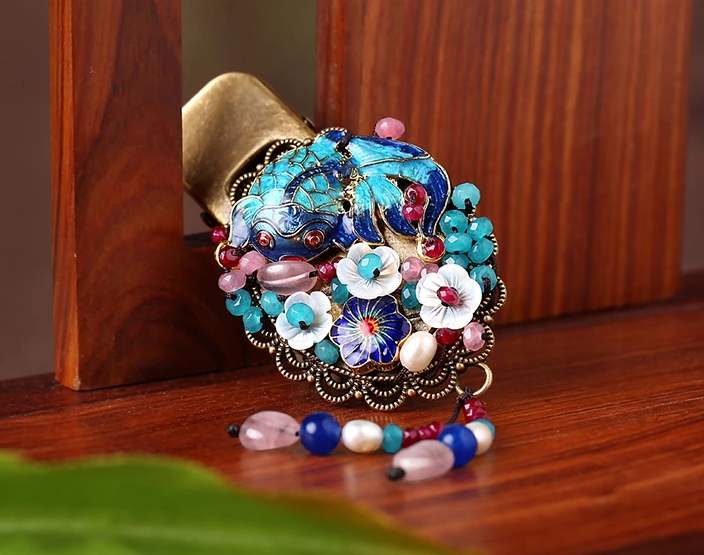 復(fù)古發(fā)飾民族風(fēng)盤發(fā)發(fā)夾頭飾