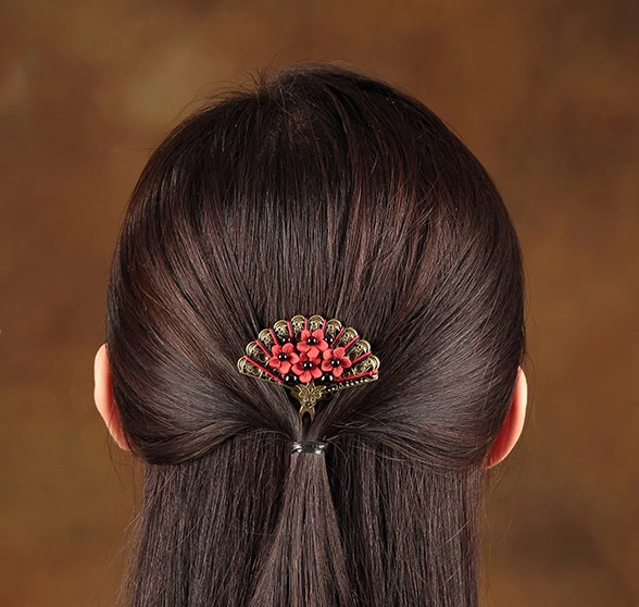 一扇矜紅匠心啟航閱讀發(fā)釵中式古風(fēng)簪子頭飾