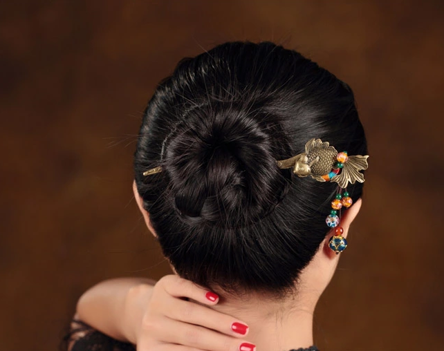 古風發(fā)簪簪子魚姬古典頭飾