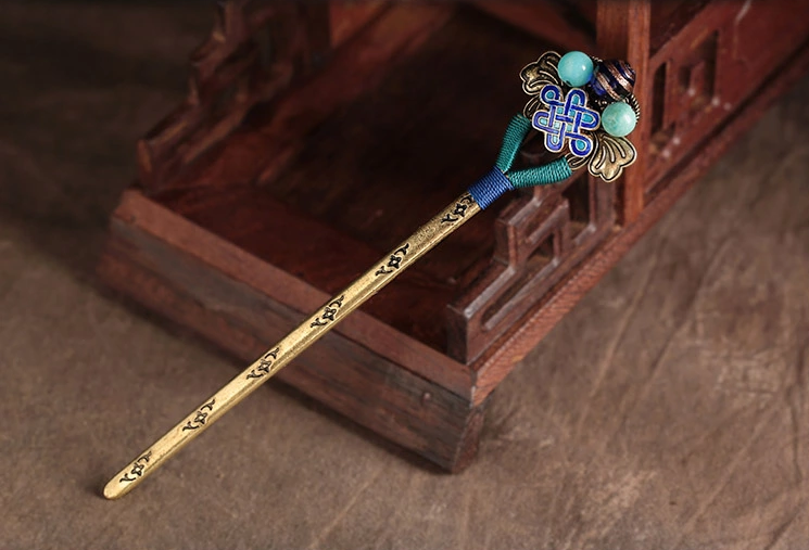 古典宮廷匠心啟航閱讀手工簪子盤發(fā)頭飾