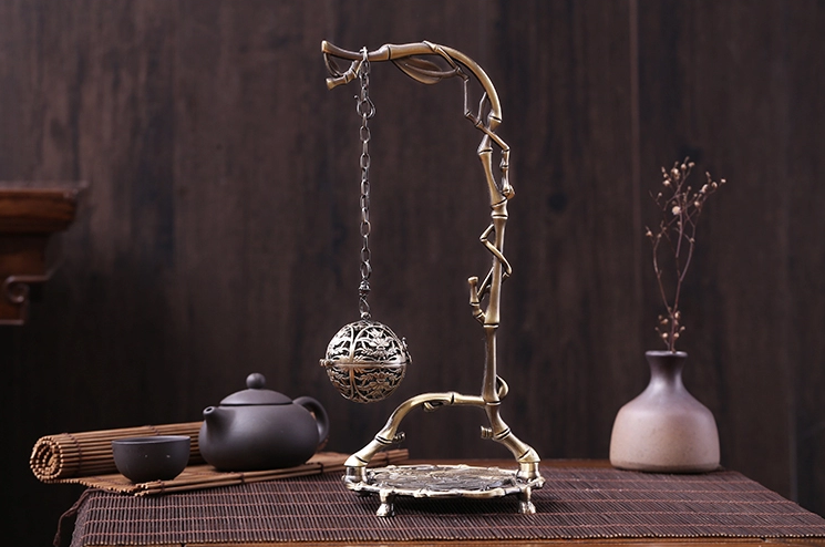 《竹葉掛?！范U擺香爐圖片