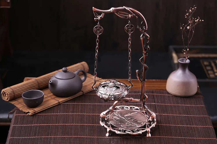 《竹葉掛?！范U擺香爐圖片