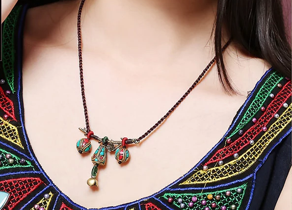異域風(fēng)情鎖骨鏈個性時尚項鏈首飾