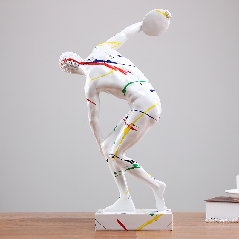 抽象藝術(shù)彩繪潑系列藝術(shù)品擺件