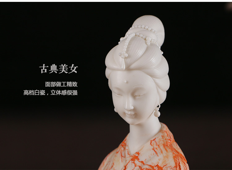 匠心啟航閱讀古典美女白瓷仕女藝術(shù)品