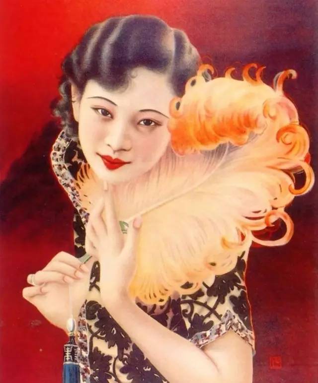 獨(dú)特中國美，最美插畫，膚如凝脂珠圓玉潤民國