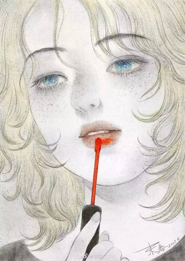 獨(dú)特中國(guó)美，最美插畫(huà)，膚如凝脂珠圓玉潤(rùn)民國(guó)