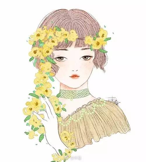 獨(dú)特中國(guó)美，最美插畫(huà)，膚如凝脂珠圓玉潤(rùn)民國(guó)