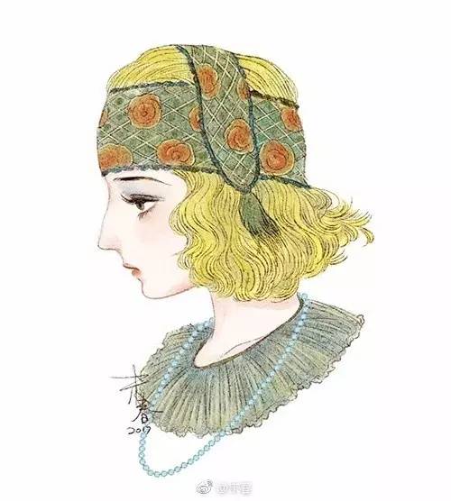 獨特中國美，最美插畫，膚如凝脂珠圓玉潤民國