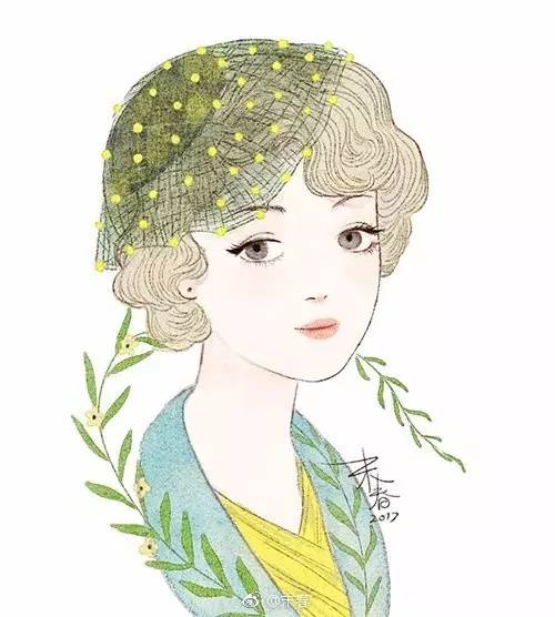 獨特中國美，最美插畫，膚如凝脂珠圓玉潤民國