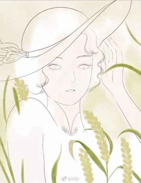 獨特中國美，最美插畫，膚如凝脂珠圓玉潤民國