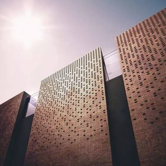 紅磚的建筑藝術(shù)，每一張紅磚墻都可以拿去做紅