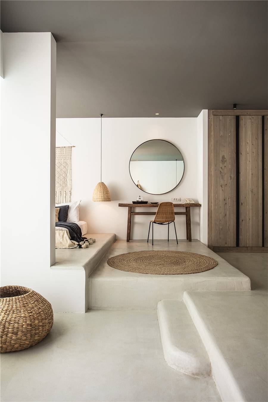 水泥毛坯房遇到中式禪意，最原生態(tài)的高級(jí)灰典