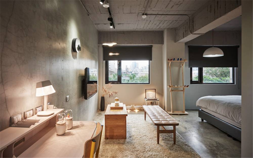 水泥毛坯房遇到中式禪意，最原生態(tài)的高級(jí)灰典