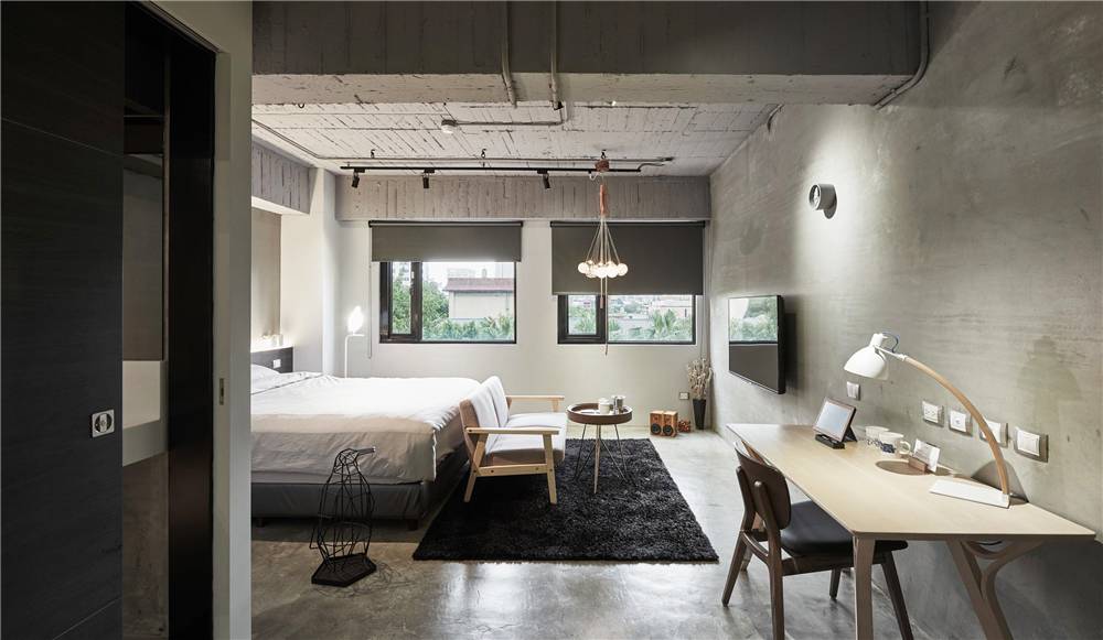 水泥毛坯房遇到中式禪意，最原生態(tài)的高級灰典