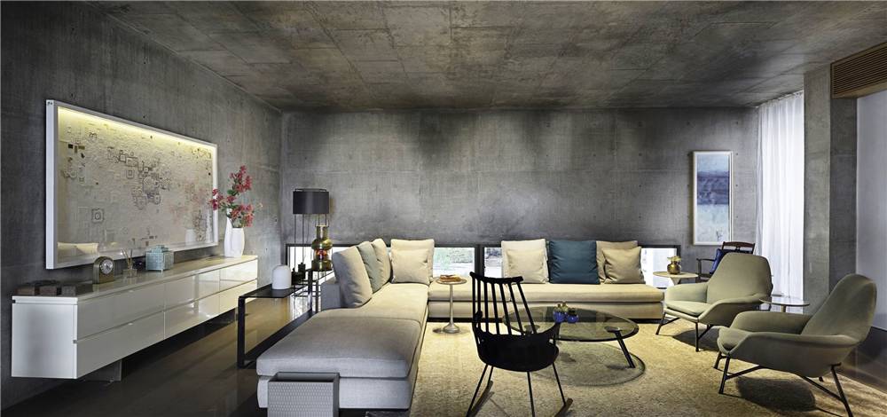 水泥毛坯房遇到中式禪意，最原生態(tài)的高級(jí)灰典