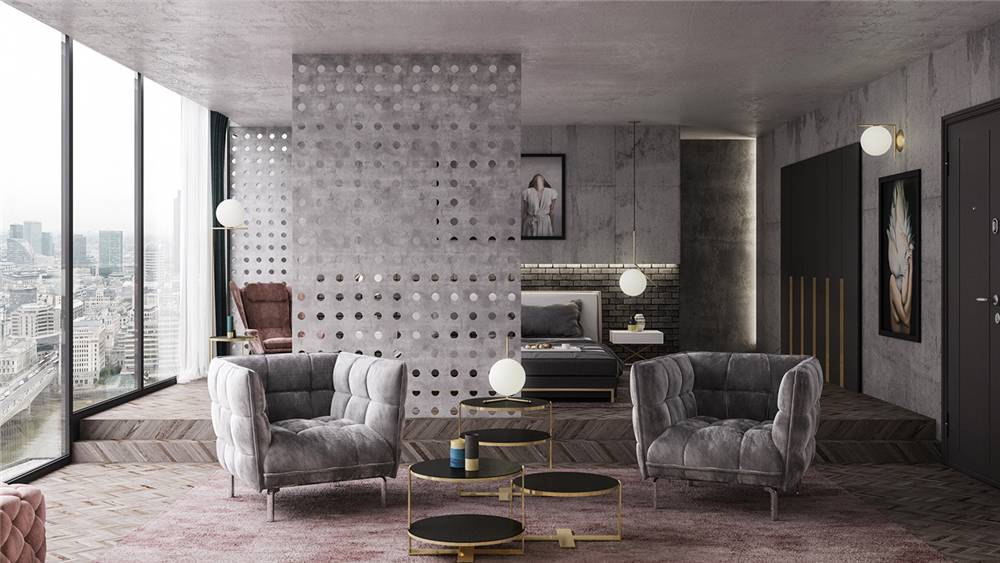 水泥毛坯房遇到中式禪意，最原生態(tài)的高級(jí)灰典