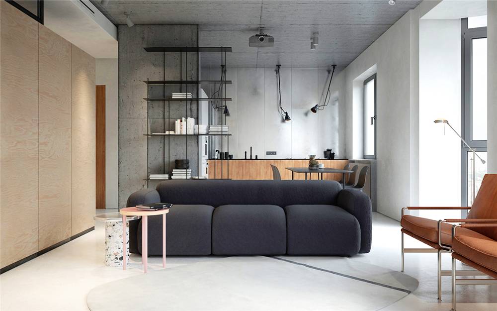 水泥毛坯房遇到中式禪意，最原生態(tài)的高級灰典