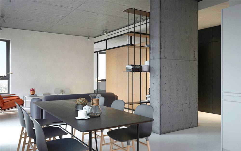 水泥毛坯房遇到中式禪意，最原生態(tài)的高級灰典