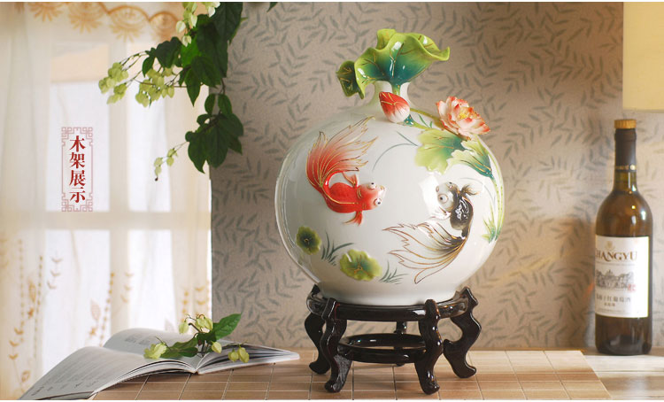 金玉滿(mǎn)堂景德鎮(zhèn)陶瓷花瓶