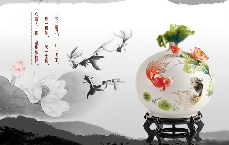 金玉滿(mǎn)堂景德鎮(zhèn)陶瓷花瓶