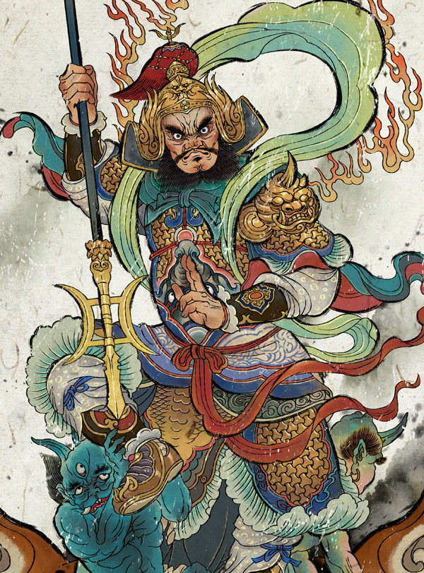 膩害了，趨避鬼邪的門神插畫設(shè)計