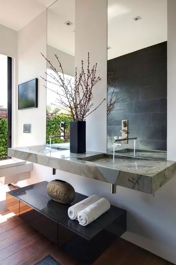 原來衛(wèi)生間也可以高大上，新中式衛(wèi)生間設(shè)計