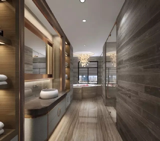 原來衛(wèi)生間也可以高大上，新中式衛(wèi)生間設計