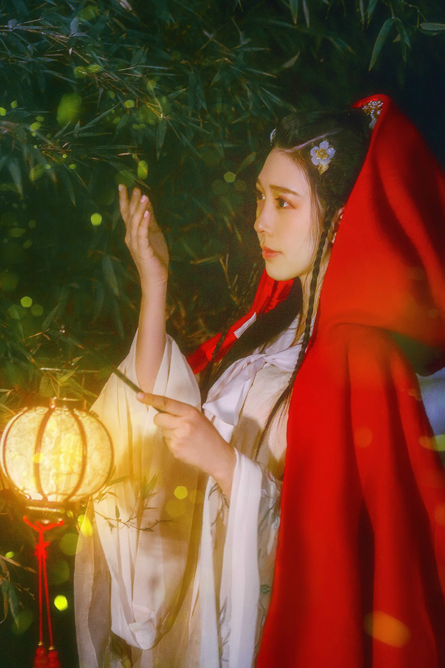 提燈少女古裝女子攝影