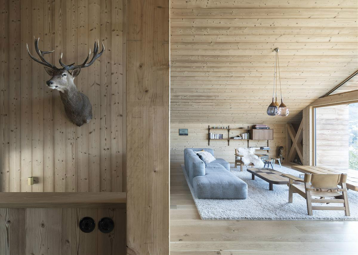 當(dāng)原木遇上雪花別有情調(diào)，雪中木屋設(shè)計