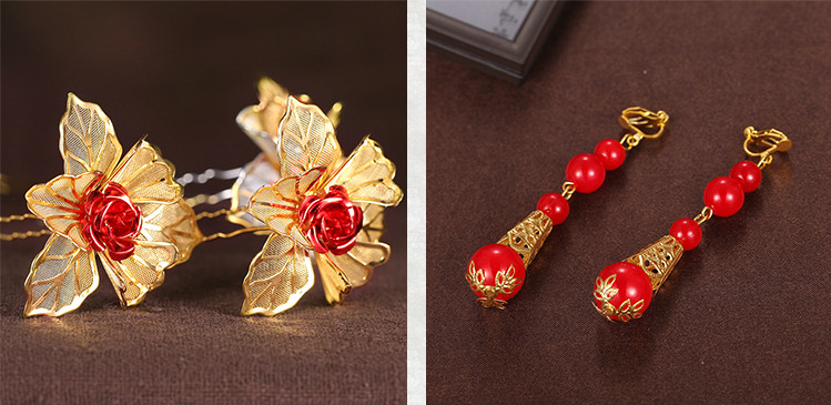 匠心啟航閱讀中式新娘頭飾