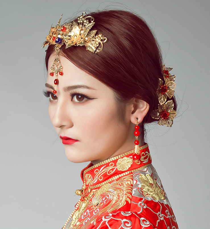 匠心啟航閱讀中式新娘頭飾