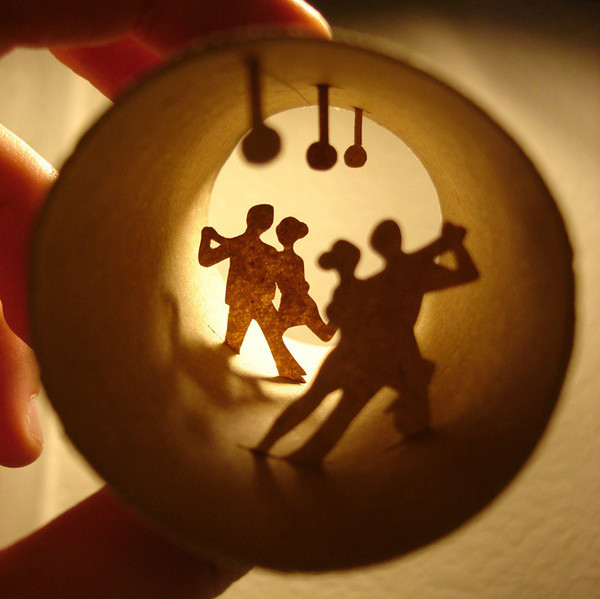 剪紙藝術(shù)，紙杯里的時光