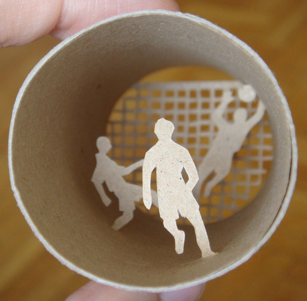 剪紙藝術，紙杯里的時光