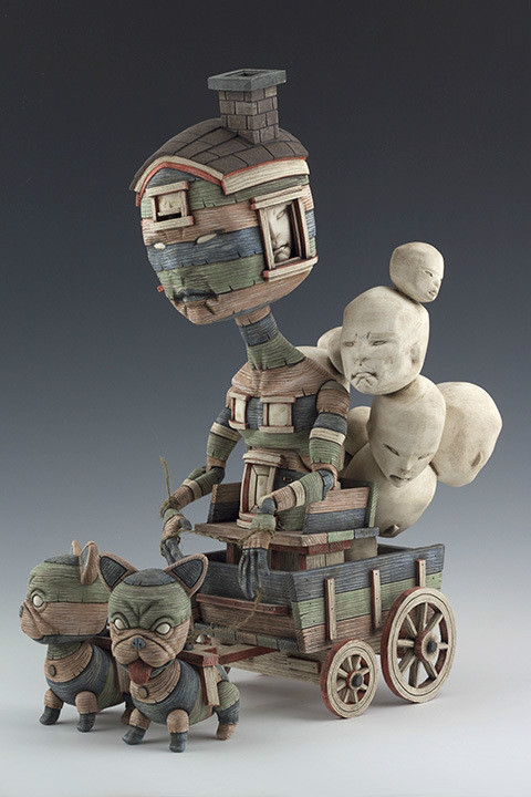 超個性的瓷釉泥塑工藝品