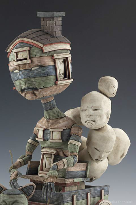 超個性的瓷釉泥塑工藝品