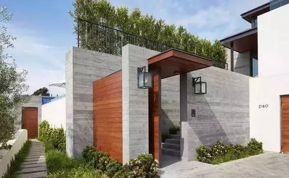 水泥墻樸素寂靜的美，庭院設(shè)計