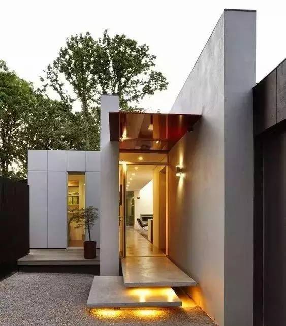 水泥墻樸素寂靜的美，庭院設(shè)計