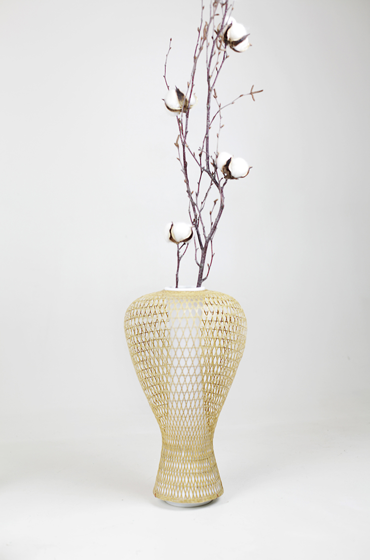 竹編與陶瓷結合的韻味美