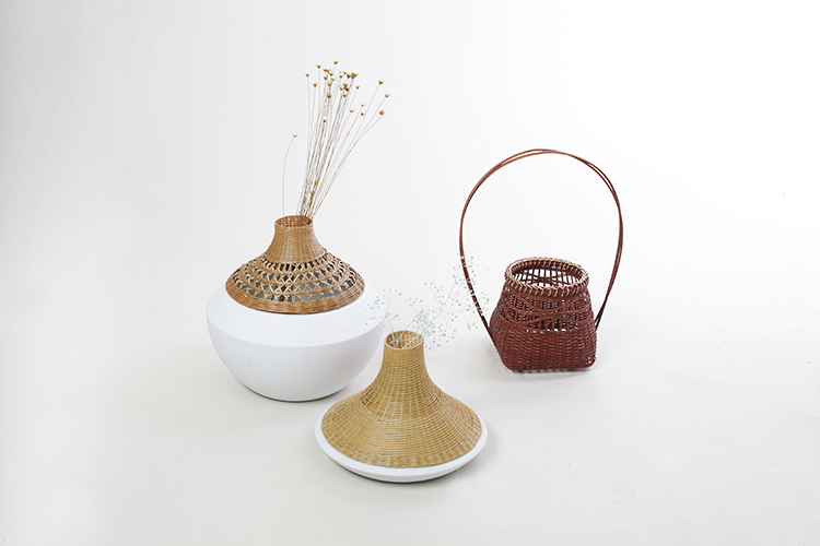 竹編與陶瓷結合的韻味美
