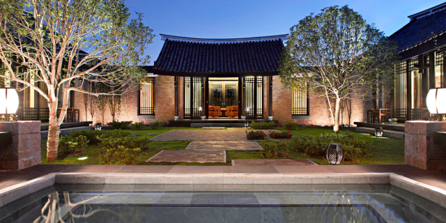 新中式建筑，悅榕莊中式酒店