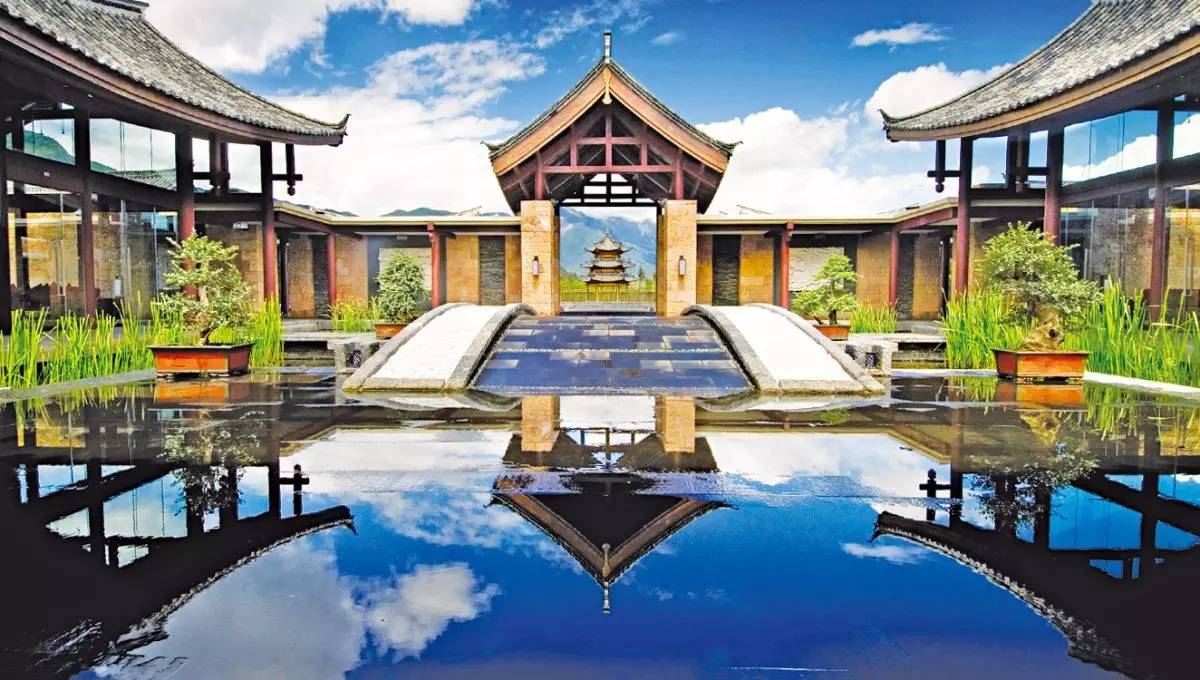 新中式建筑，悅榕莊中式酒店