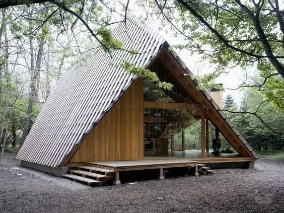 新中式建筑，創(chuàng)意三角屋