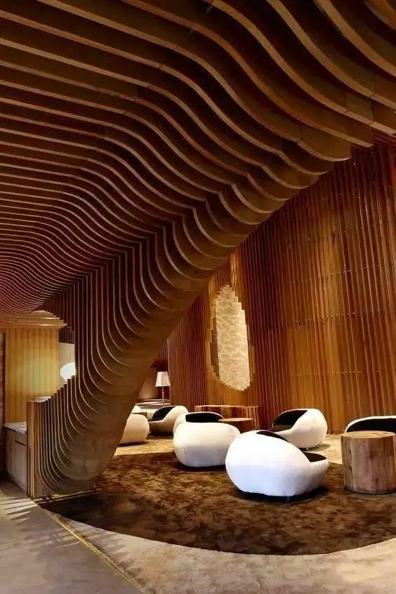 中式裝修設(shè)計，瘋狂的木頭