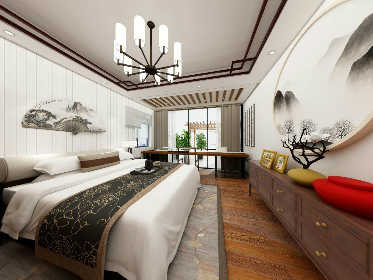 新中式，簡潔大氣的中式裝修