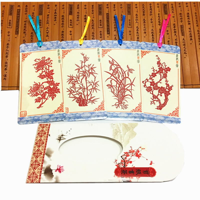 匠心啟航閱讀古典元素剪紙書簽設(shè)計(jì)