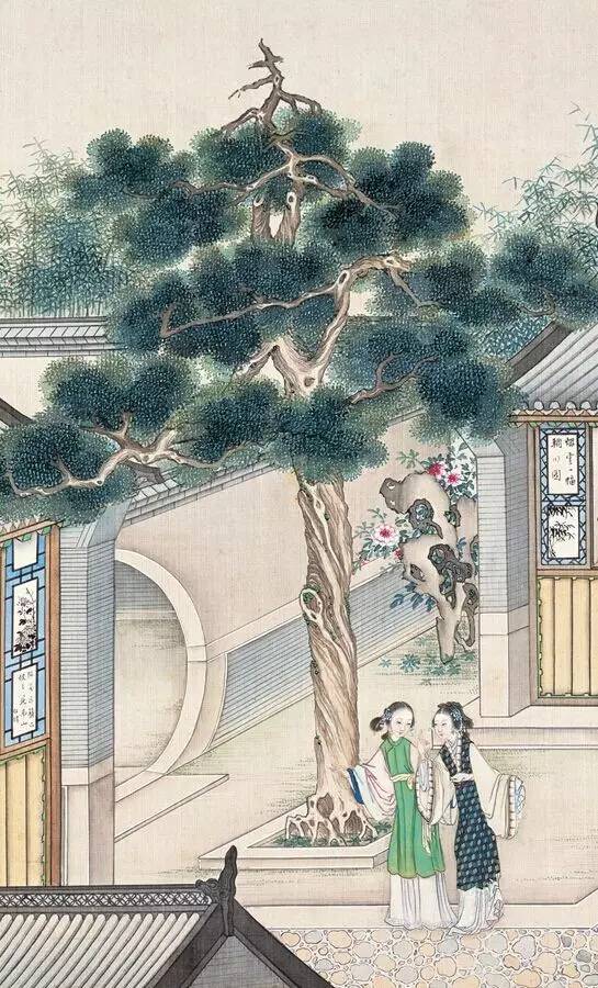 庭院深深，佳人依在