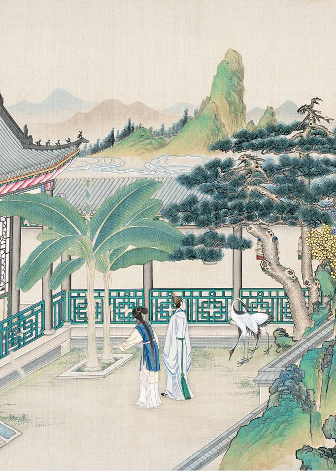 庭院深深，佳人依在